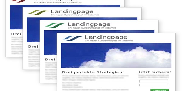 Landing page Landing page
